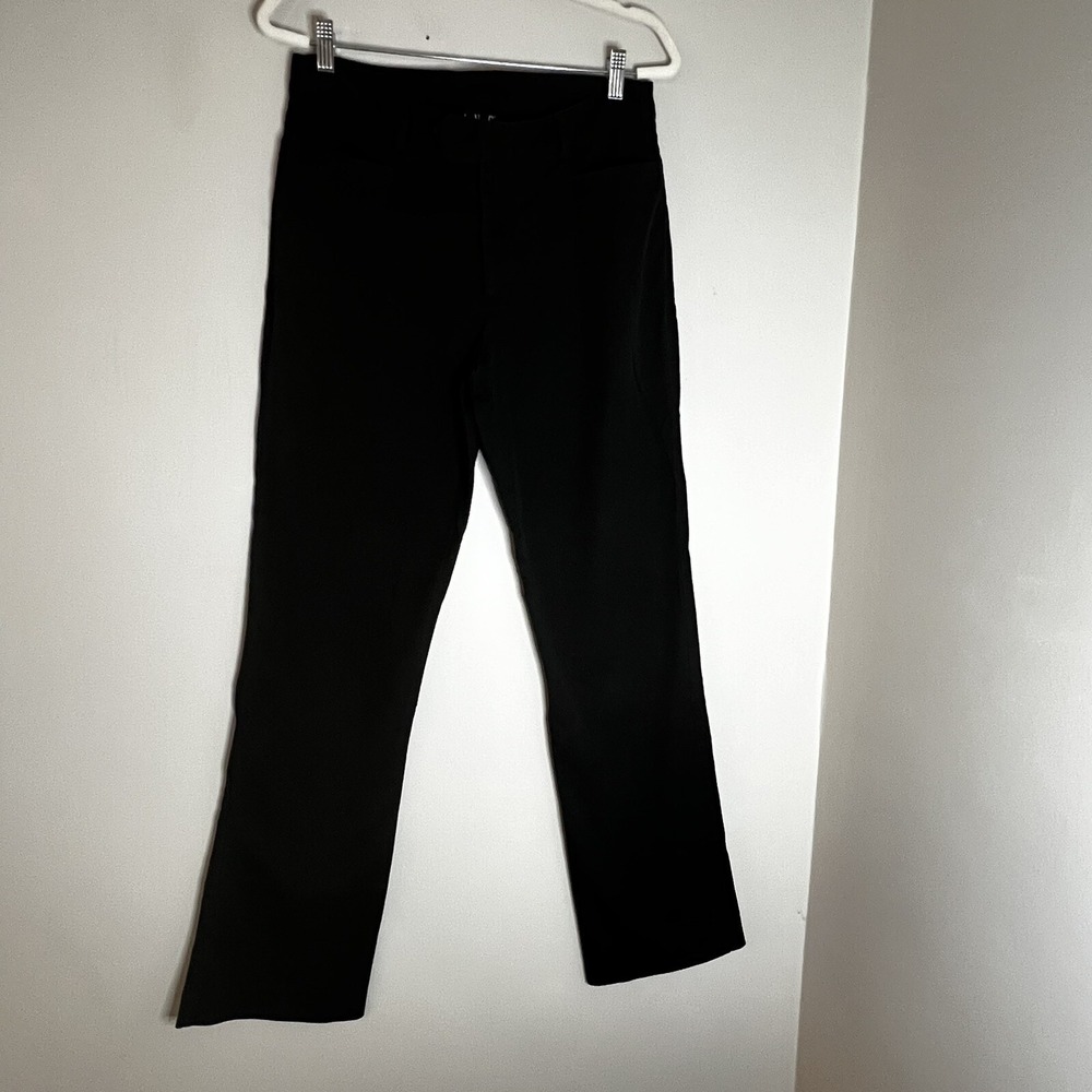 INC International Concepts Womens Black Straight Leg Trousers Dress Pants
